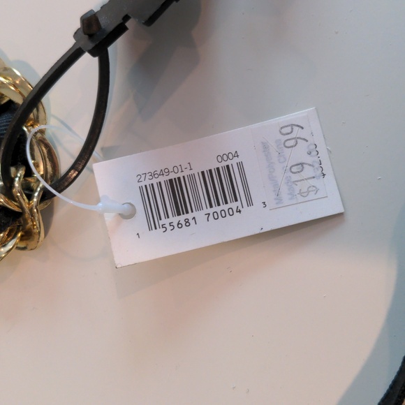 Banana Republic belt gold metal black ribbon - Picture 4 of 6